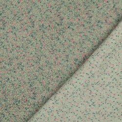 Teddystoff TWEED - altgrün