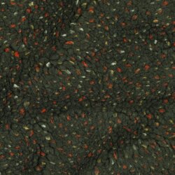 Teddystoff TWEED - dunkeloliv