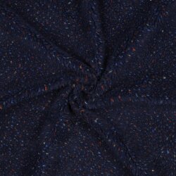 Teddystoff TWEED - dunkelblau