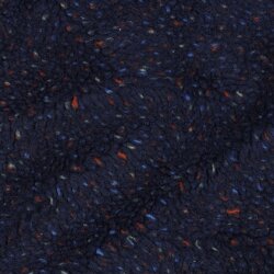 Teddystoff TWEED - dunkelblau