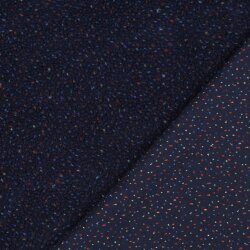 Teddystoff TWEED - dunkelblau