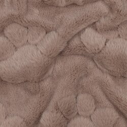 Wellnessfleece Pfotenabdruck - taupe