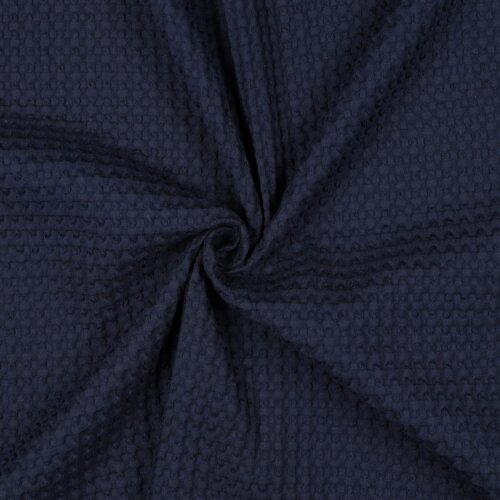 Waffelpiqué XL - dunkelblau