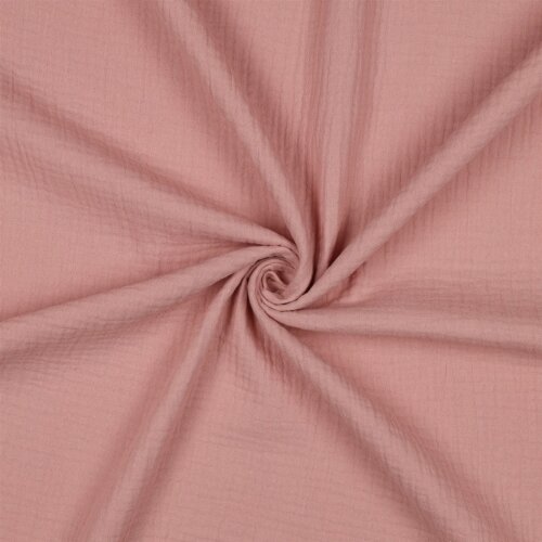 Musselin *Vera* 160 cm Uni - ROSE