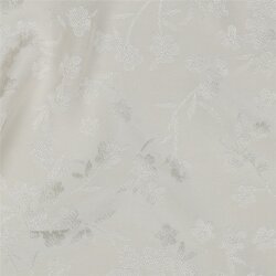 Viskose Jacquard Blumen - creme