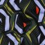 Baumwollsatin GEOMETRIC - DARK GREEN