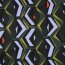Baumwollsatin GEOMETRIC - DARK GREEN