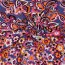 French Terry Paisley Blumen - dunkelblau