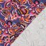 French Terry Paisley Blumen - dunkelblau