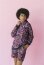 French Terry Paisley Blumen - kamelgelb