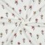Waffeljersey Blumen - BORDEAUX