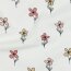 Waffeljersey Blumen - BORDEAUX