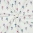Waffeljersey Blumen - PETROL