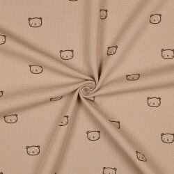 Waffeljersey BEARS - CAMEL
