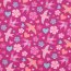 Baumwollflanell Vögel - fuchsia