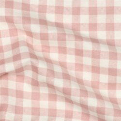 Baumwollflanell Karo - softrosa
