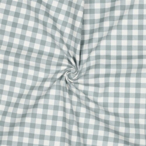 Baumwollflanell Karo - salbei