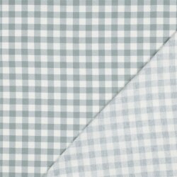 Baumwollflanell Karo - salbei