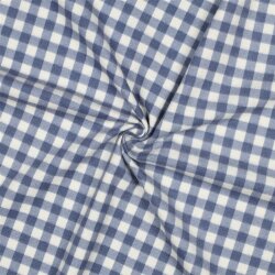 Baumwollflanell Karo - blau