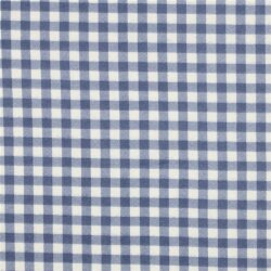 Baumwollflanell Karo - blau