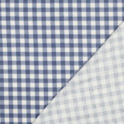 Baumwollflanell Karo - blau