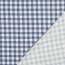 Baumwollflanell Karo - blau