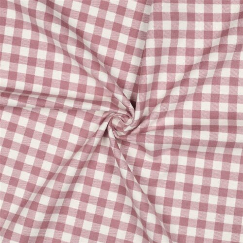 Baumwollflanell Karo - antikpink