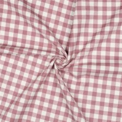 Baumwollflanell Karo - antikpink