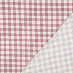 Baumwollflanell Karo - antikpink