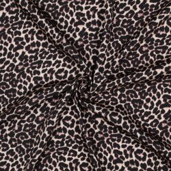 Viskosesatin Digital Tiere SKIN - schwarz