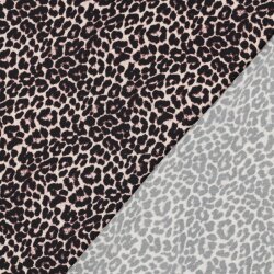 Viskosesatin Digital Tiere SKIN - schwarz