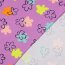 Baumwolljersey bunte Blumen - flieder