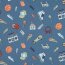 Baumwolljersey Cool & Funky - indigo