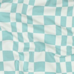 Baumwolljersey Cool Karo - creme