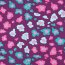 Baumwolljersey Glitzer bunte Leoflecken - lila