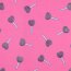 Baumwolljersey Glitzer Herzlolli - pink