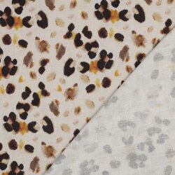 Leinen-Viskose-Crêpe Leo - sand