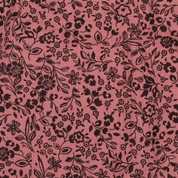 Musselin Mini Blumenranken - rot