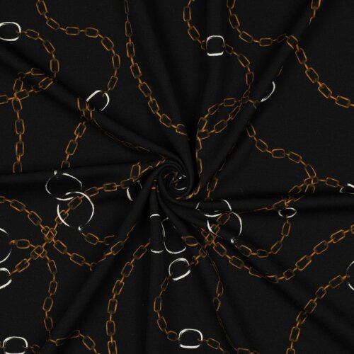 Romanit Jersey "Punta di Roma" Digital Ketten - schwarz