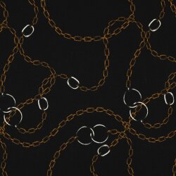 Romanit Jersey "Punta di Roma" Digital Ketten - schwarz