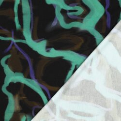 Romanit Jersey "Punta di Roma"" Digital Farbstreifen - schwarz/grün