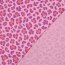 Musselin Leo Print - pink