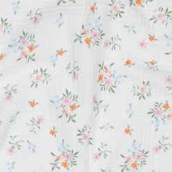 Musselin Bio~Organic Mini Strauß - weiß