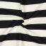 Canvas Blockstreifen - schwarz/creme