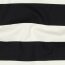 Canvas Blockstreifen - schwarz/creme
