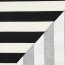 Canvas Blockstreifen - schwarz/creme