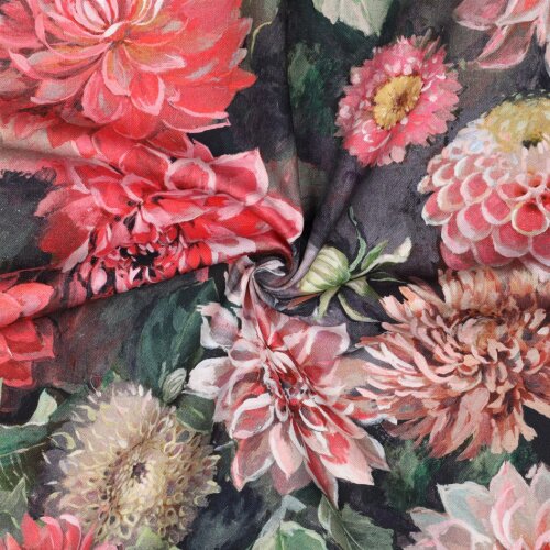 Canvas Digital Dahlien - rot