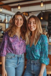 Baumwollpopeline Digital Blumen - lila