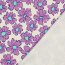 Wintersweat lila Blumen - creme