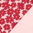 Wintersweat rote Blumen - hellpink